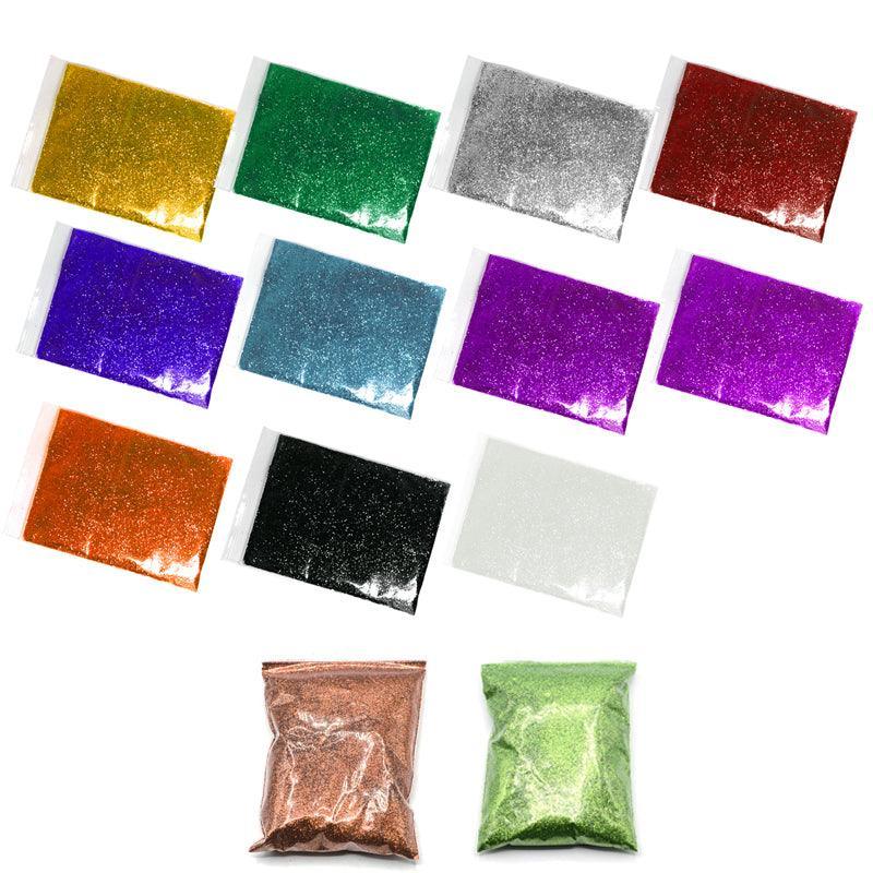 50G Fine Glitter Dust Powder Holographic Iridescent Metallic Body Nail Art Craft - Emerald