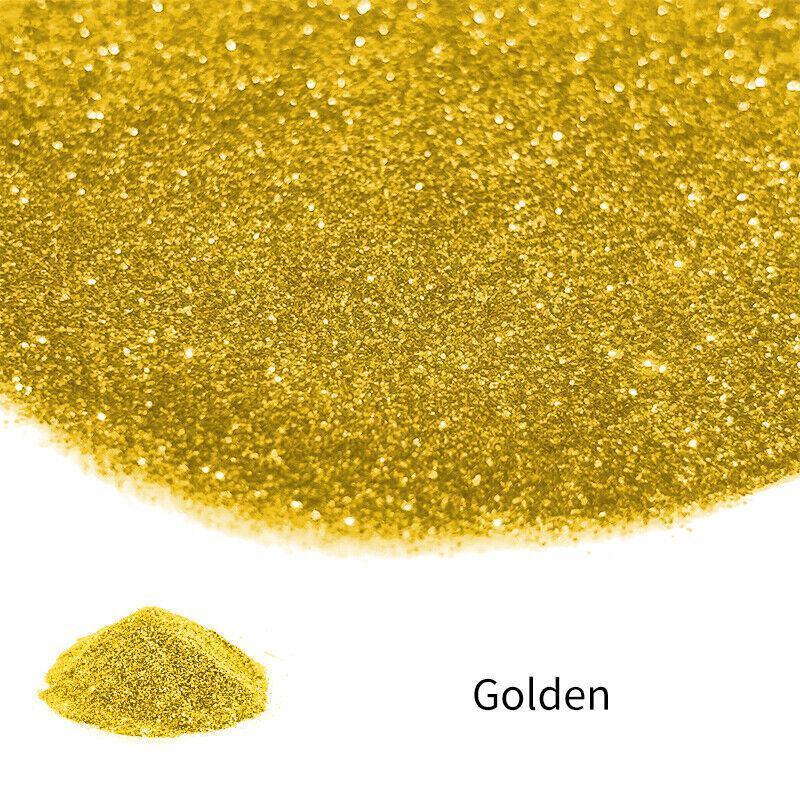 50G Fine Glitter Dust Powder Holographic Iridescent Metallic Body Nail Art Craft - Orange