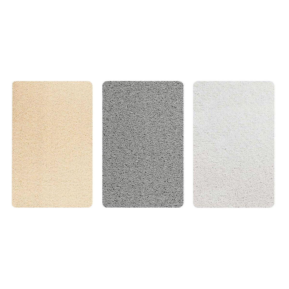Waterproof Non-Slip Bathroom Shower Mat Anti-Slip Rug Toilet Floor Mat Washable - Cream-40*60cm