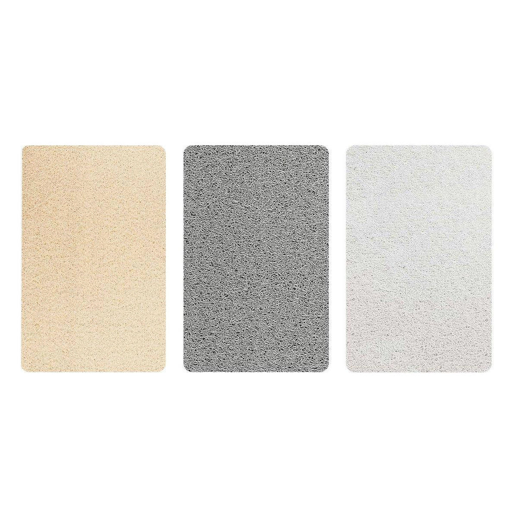 Waterproof Non-Slip Bathroom Shower Mat Anti-Slip Rug Toilet Floor Mat Washable - White-43*120cm