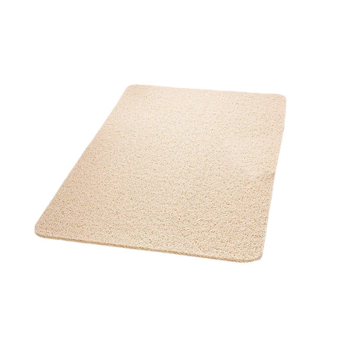 Waterproof Non-Slip Bathroom Shower Mat Anti-Slip Rug Toilet Floor Mat Washable - White-43*120cm