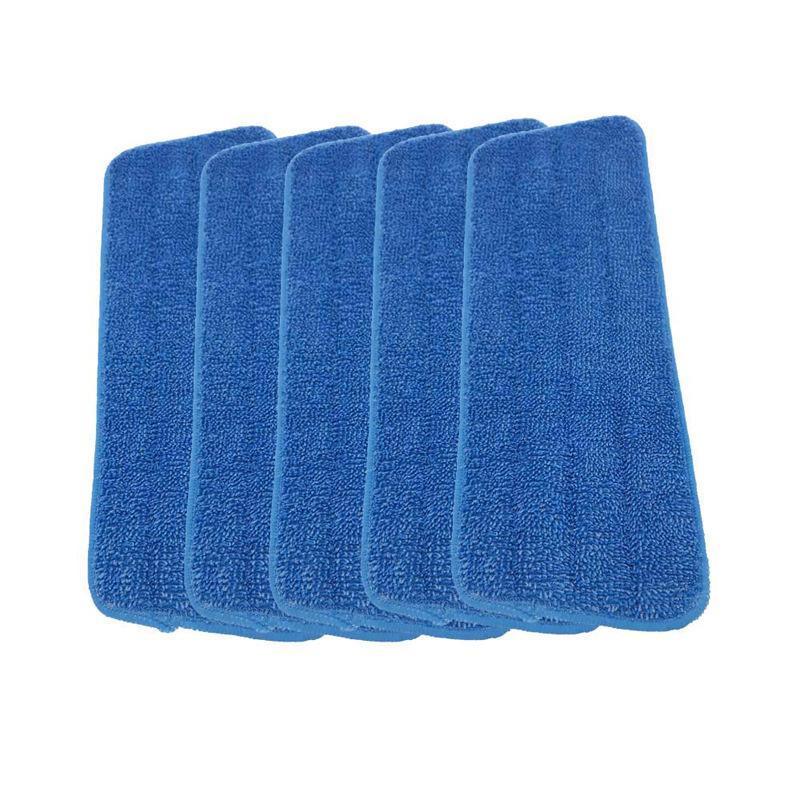 Replacement Microfiber Flat Mop Head Refill Floor Cleaning Pads Absorbent Cloths - Green