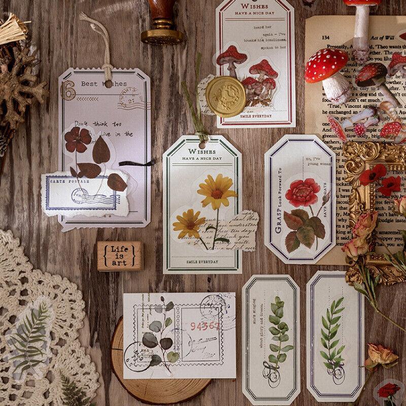 Scrapbooking Flower Stickers Pet Transparent Sticker - B