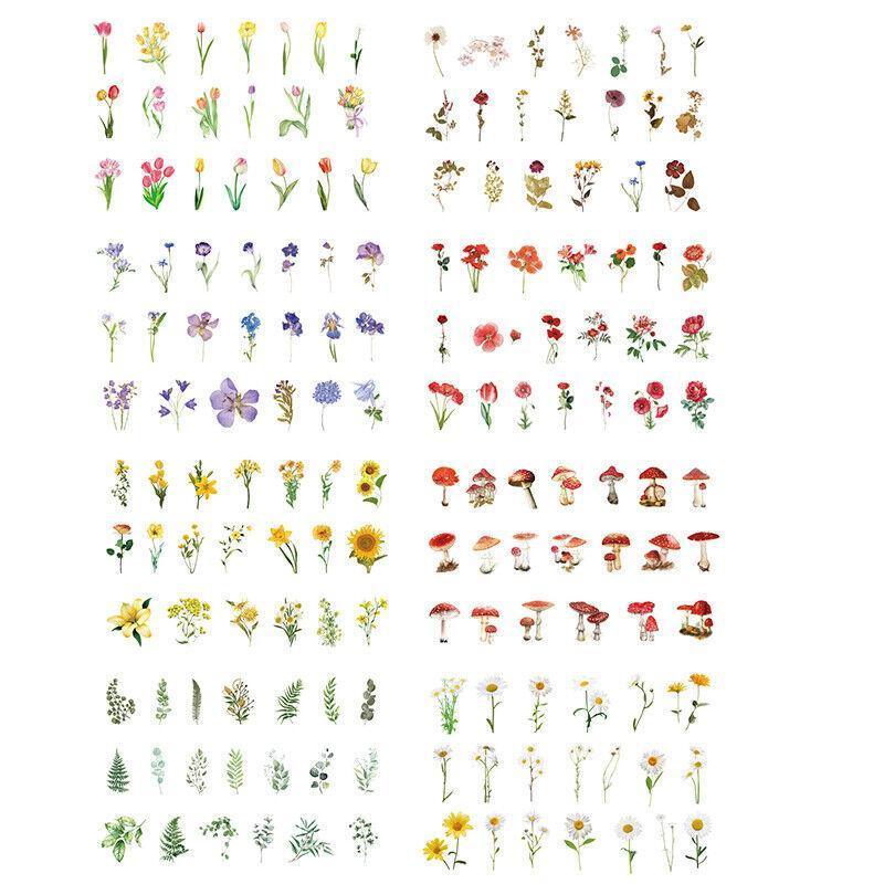 Scrapbooking Flower Stickers Pet Transparent Sticker - H