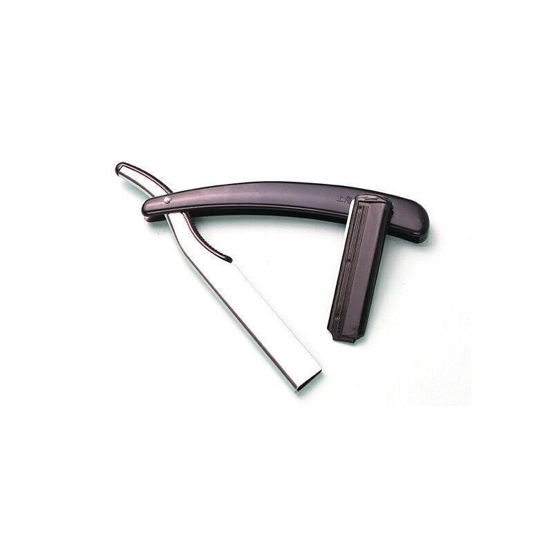 Old Shaver Razor Eyebrow Knife Folding Manual Shaver Holder Home Salon Tool Au - Black+10PCS Blades