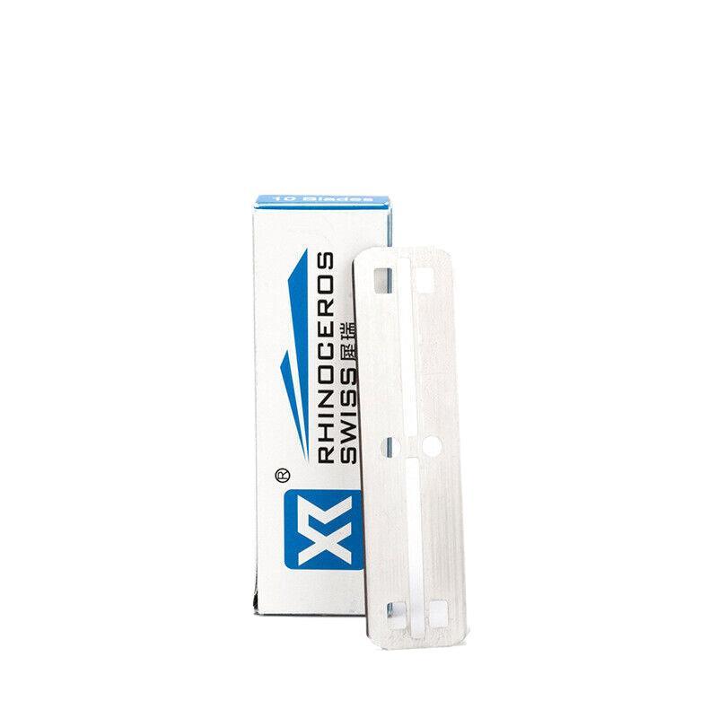 Old Shaver Razor Eyebrow Knife Folding Manual Shaver Holder Home Salon Tool Au - Blue+10PCS Blades