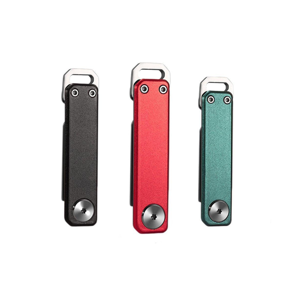 Multifunctional Folding Knife Case Opener Portable Bottle Opener EDC Tool Kit - Black