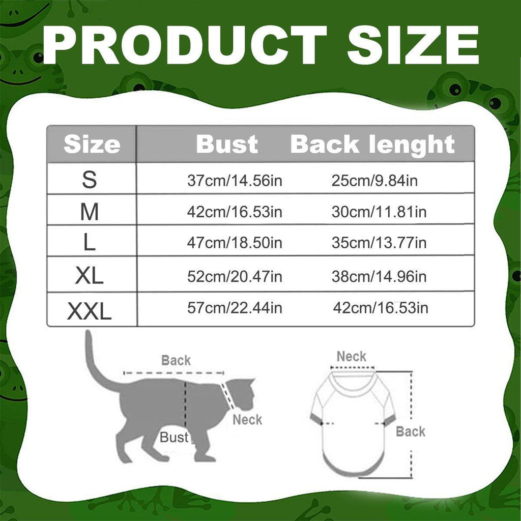 Warm Hooded Cartoon Frog Pet Clothes for Dogs and Cats Autumn Winter Vest - M