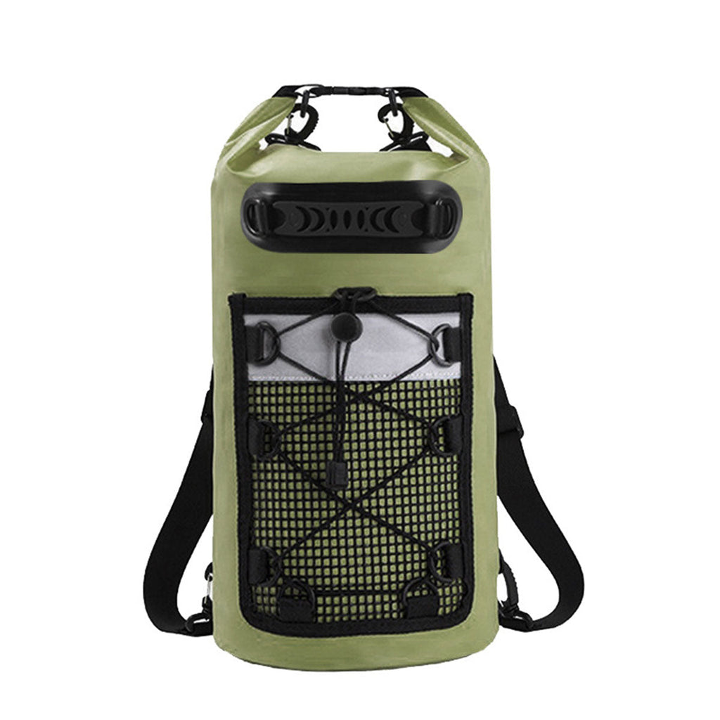 Outdoor Waterproof Dry Bag Roll Top Sack Rafting Swimming Hiking Travel Gear - Green - 30L