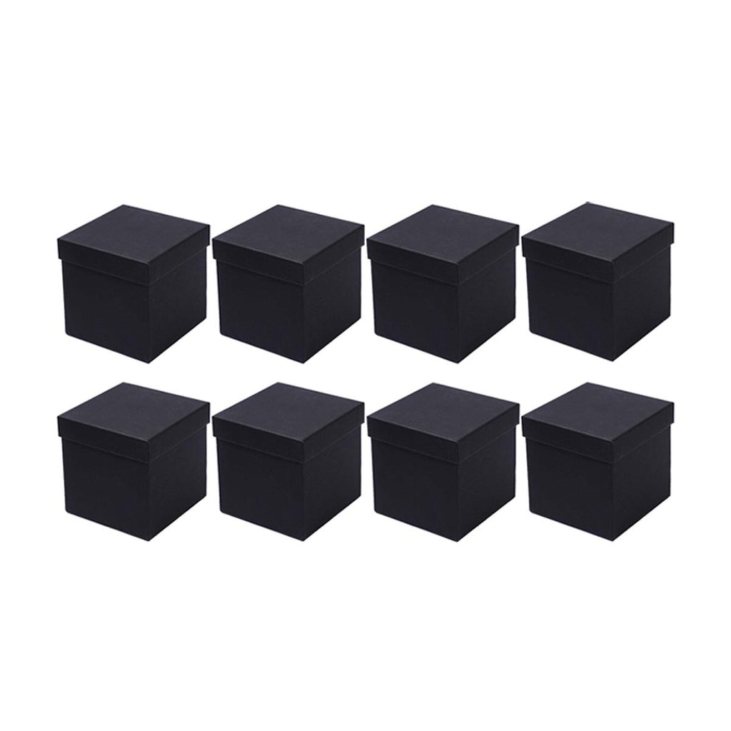 Square Gift Boxes 8pcs Empty Packaging Boxes for Favour Party Wedding Storage - Red-20x16.5cm