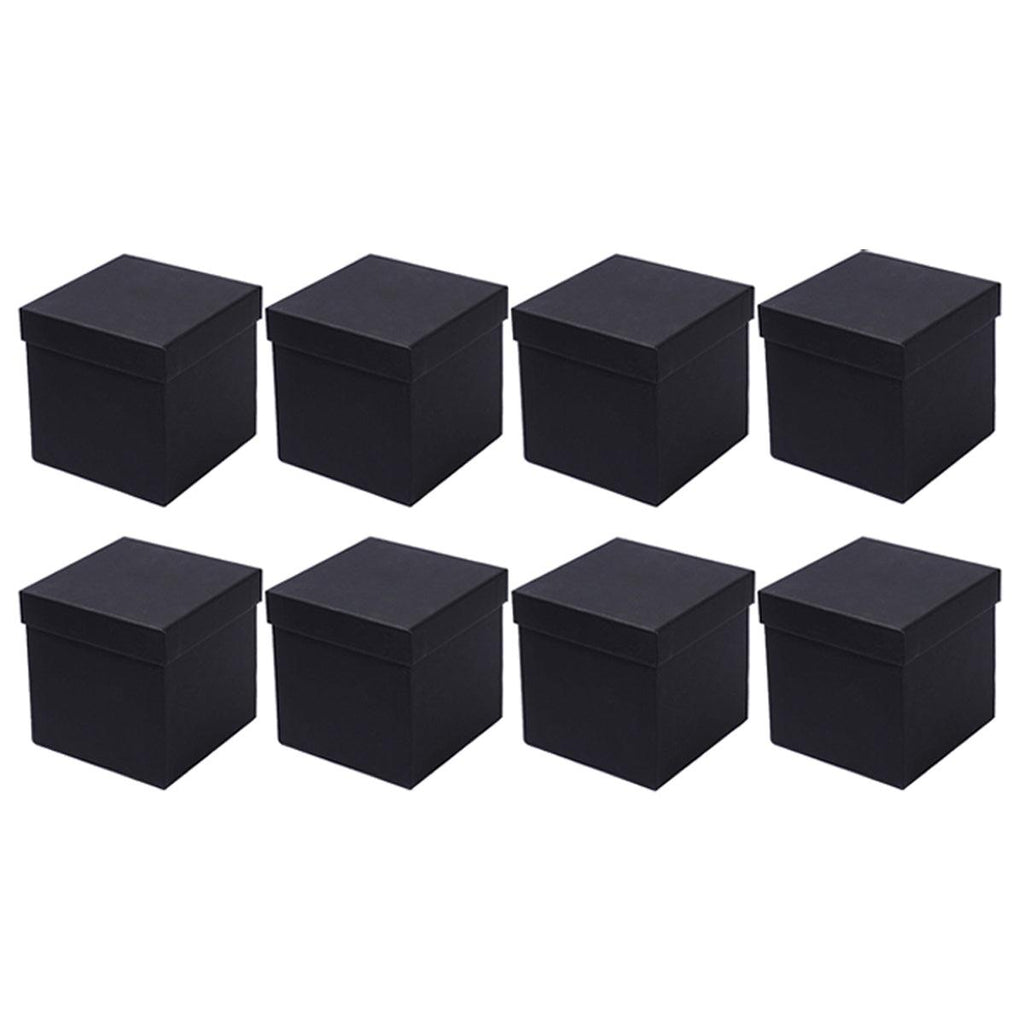 Square Gift Boxes 8pcs Empty Packaging Boxes for Favour Party Wedding Storage - Red-20x16.5cm