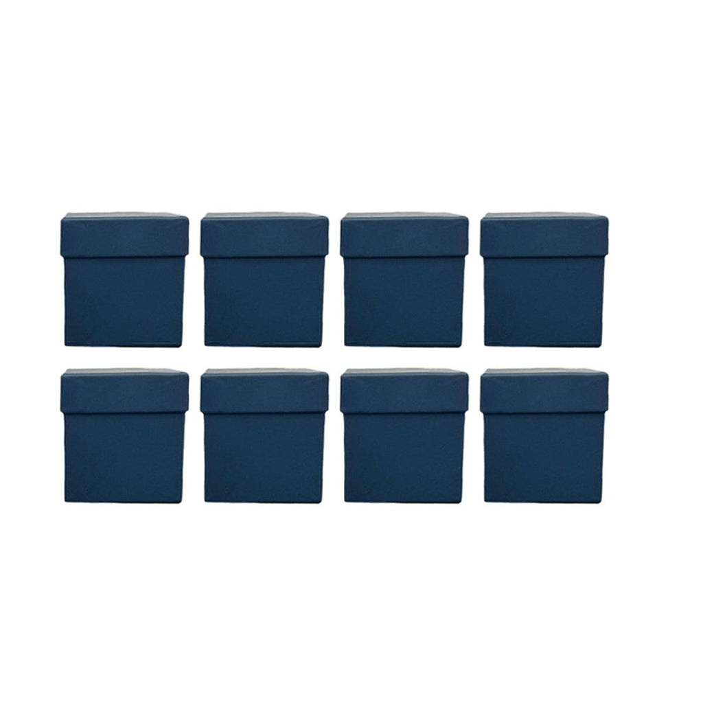 Square Gift Boxes 8pcs Empty Packaging Boxes for Favour Party Wedding Storage - Red-20x16.5cm