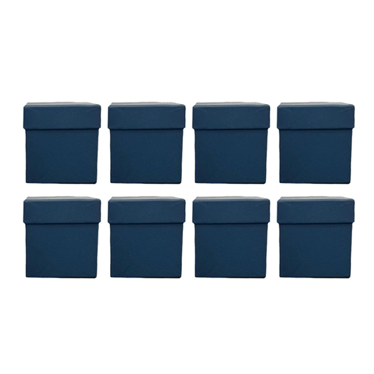 Square Gift Boxes 8pcs Empty Packaging Boxes for Favour Party Wedding Storage - Red-20x16.5cm