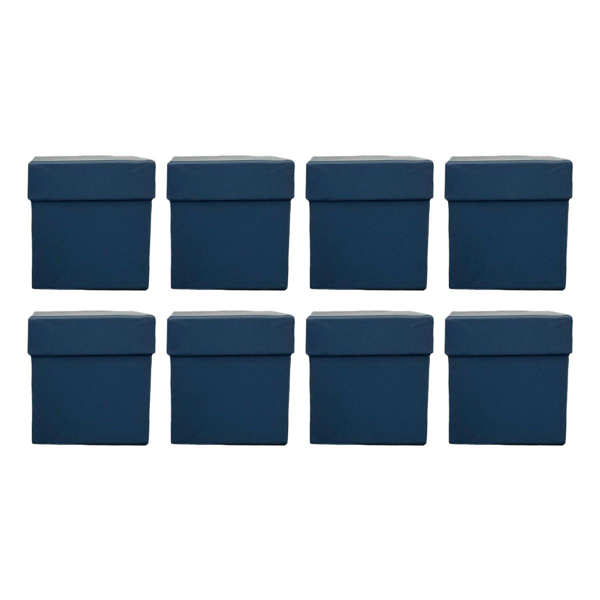 Square Gift Boxes 8pcs Empty Packaging Boxes for Favour Party Wedding Storage - Red-20x16.5cm