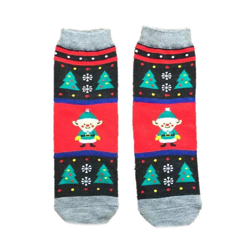 Christmas Socks Santa Reindeer Snowman Pattern Xmas Party Gift Stockings - Bear
