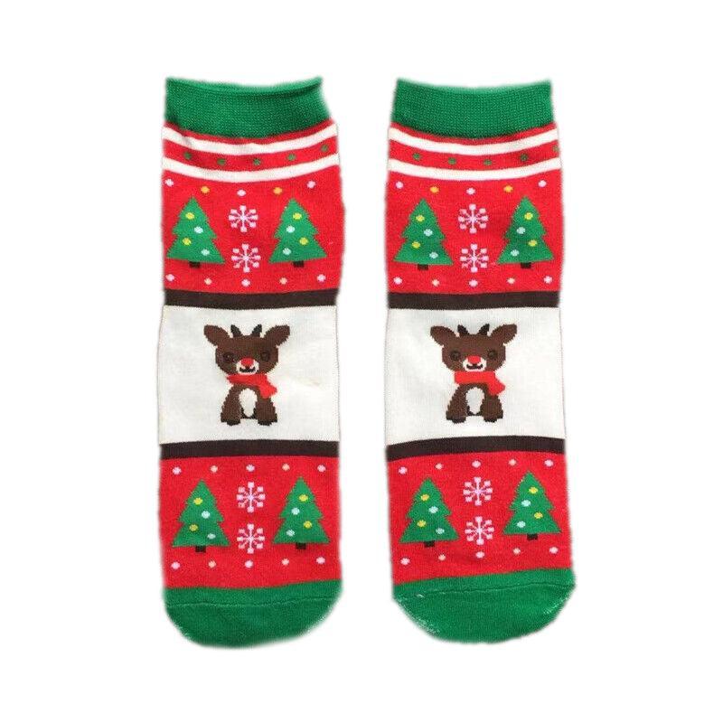 Christmas Socks Santa Reindeer Snowman Pattern Xmas Party Gift Stockings - Clown