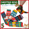 Christmas Socks Santa Reindeer Snowman Pattern Xmas Party Gift Stockings - Snowman
