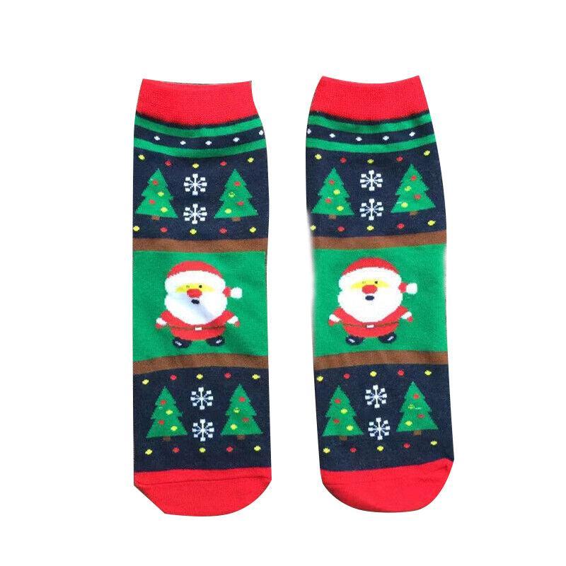 Christmas Socks Santa Reindeer Snowman Pattern Xmas Party Gift Stockings - Snowman