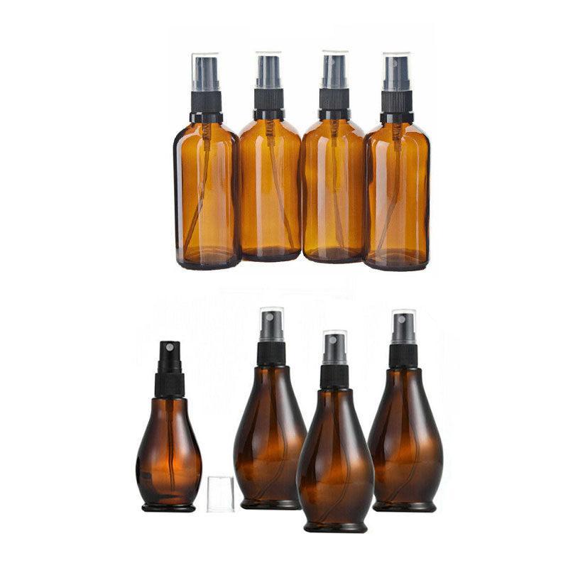 30-100Ml Amber Glass Essential Oil Spray Roller Bottles Mist Sprayer Containers - Upgrade 30 ML 5PCS
