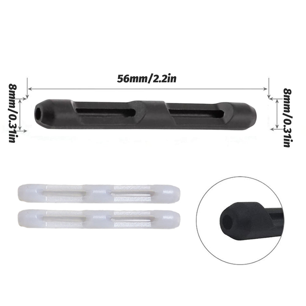 Silicone Eyeglasses Temple Hook Anti Slip Ear Grip Tips Holder for Glasses Spectacles - Transparent 5pairs