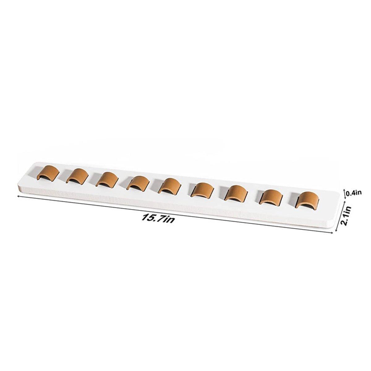 Wall Mount Glasses Storage Rack for Sunglasses Organizer Home Display Rack - White