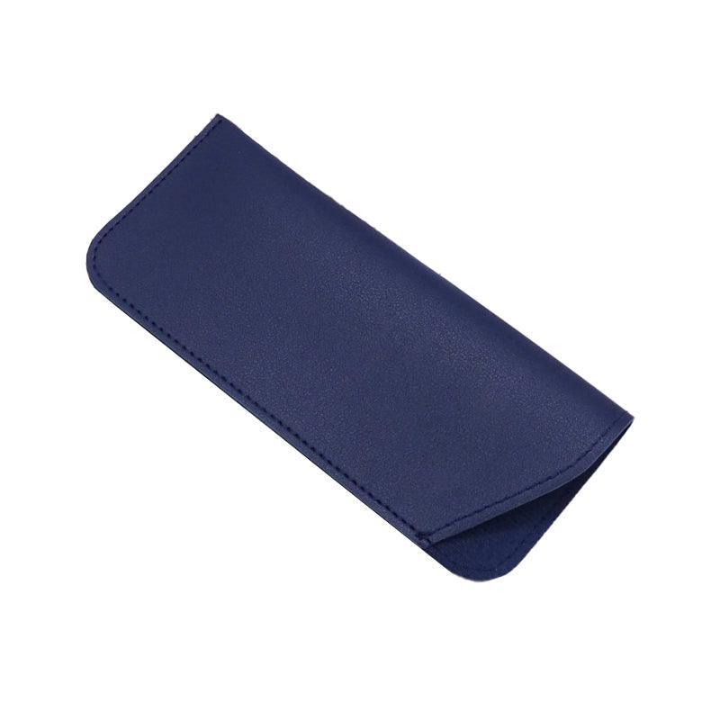 Pu Leather Eyeglass Sunglasses Reading Glasses Case Soft Pouch Bag Pocket - Red