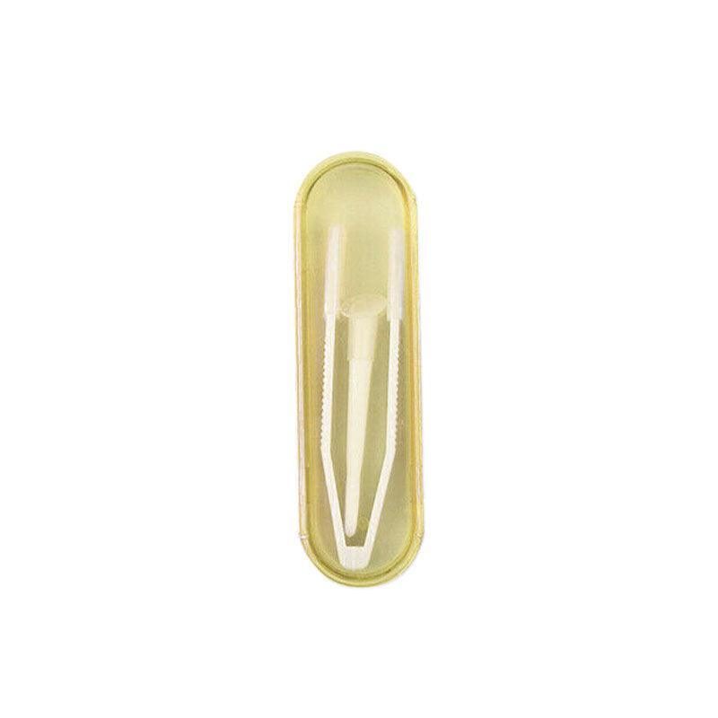 Contact Lens Tweezers Stick Inserter Remover Tool Kit Tip Storage Case Box Set - Yellow