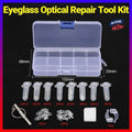 Eyeglass Sun Glasses Optical Repair Tool Screw Nut Nose Pad Assortment Set Kit