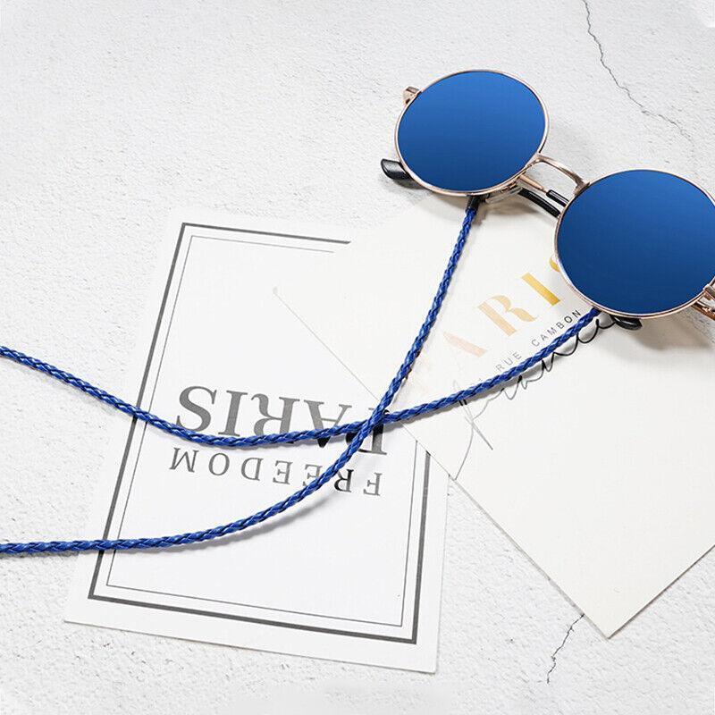 PU Sunglasses Reading Glasses Spectacles Eyeglass Holder Strap Chain - Grey