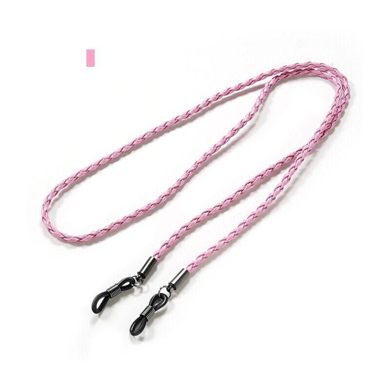 PU Sunglasses Reading Glasses Spectacles Eyeglass Holder Strap Chain - Grey