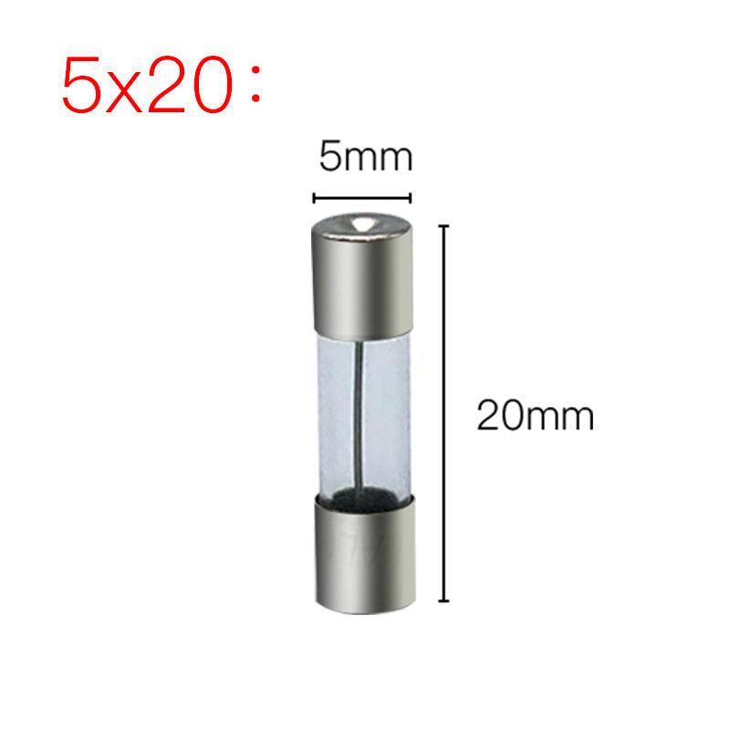 20Pcs M205 Glass Fuse 5Mm X 20Mm Slow Blow 250V / Select From 0.5A To 10A  Amp - 20PCS F4A