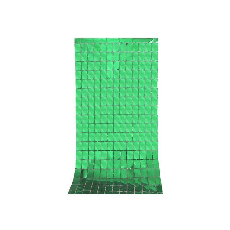Rectangle Tinsel Curtain Shimmer Wall Backdrop 2M Length Party Decoration Sequin - Light Pink