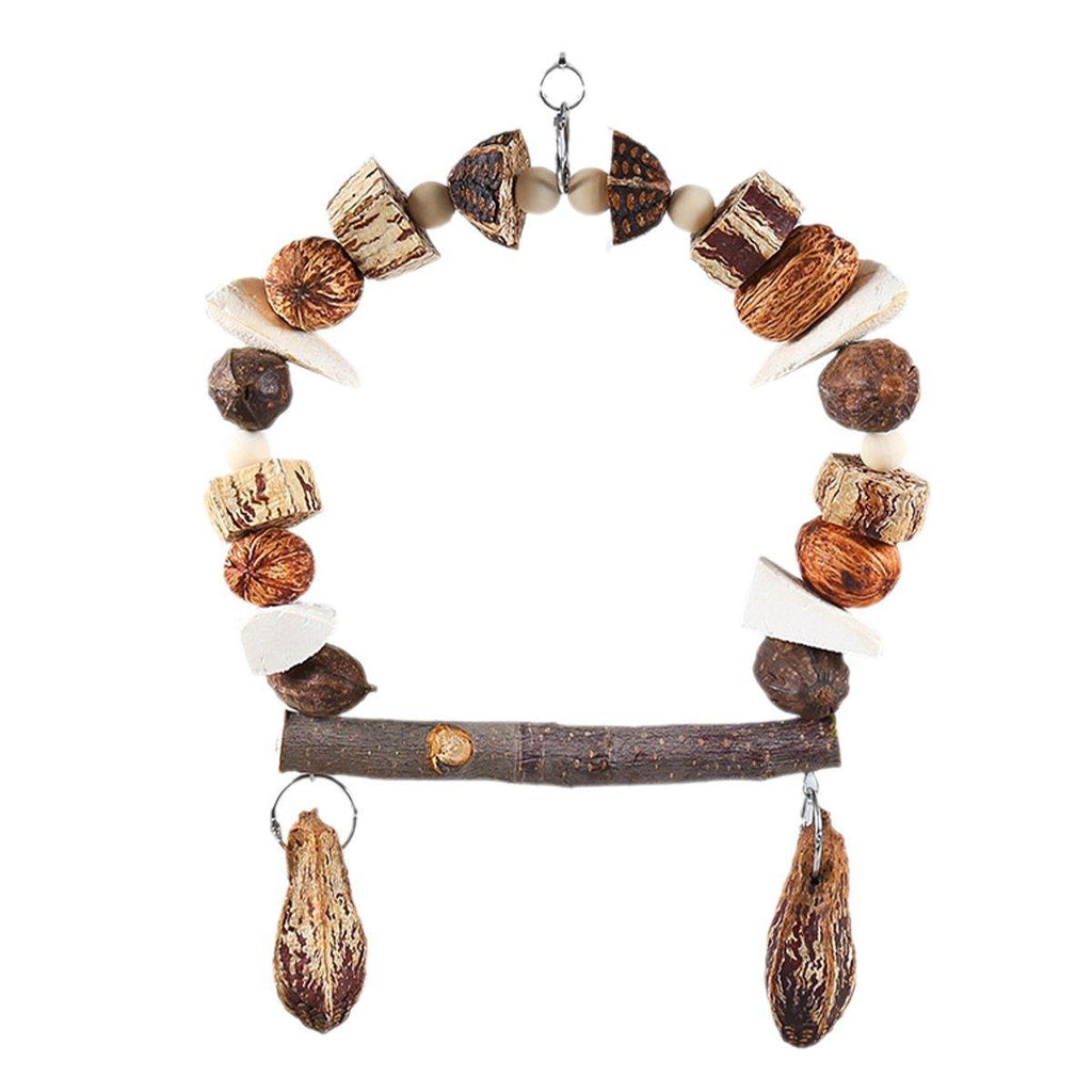 Parrot Chew Toy For Training Climbing Grinding Teeth Relief Durable Bird Toy - Pine Cones