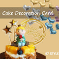 Happy Birthday Acrylic Cake Topper Cake Decoration Golden Silver Party - Gold-Z7 Acrylic