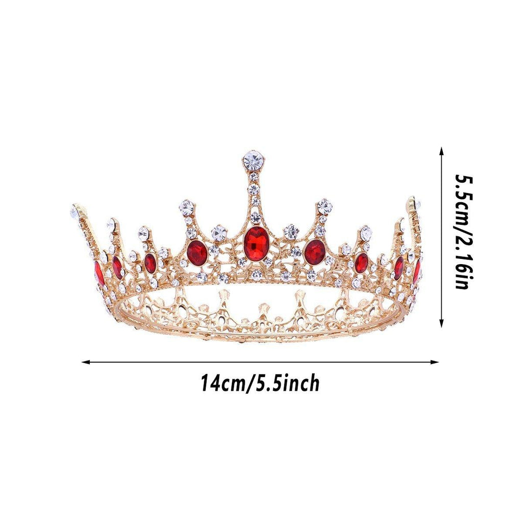 Vintage Princess Wedding Crown Hair Accessories Bridal Round Tiara Headpiece
