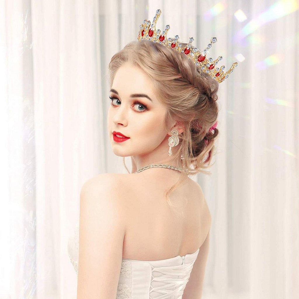 Vintage Princess Wedding Crown Hair Accessories Bridal Round Tiara Headpiece