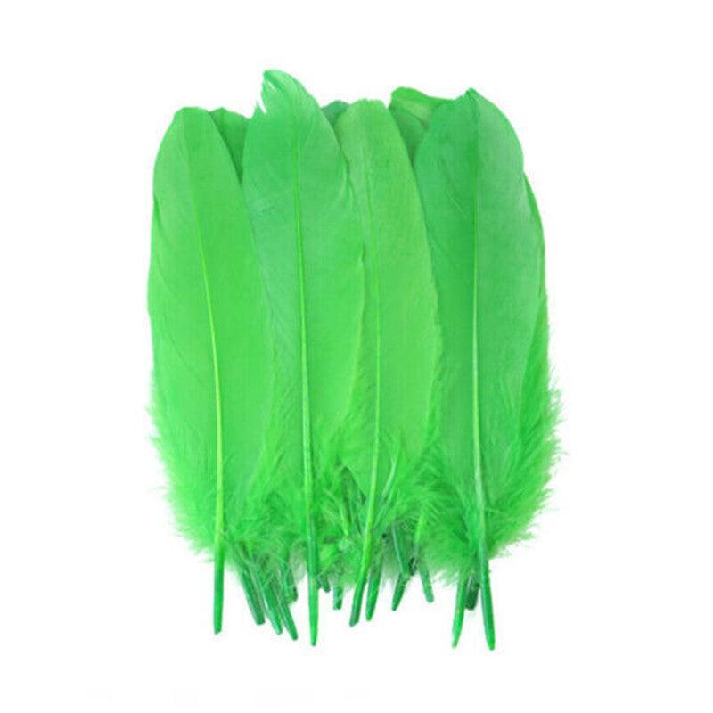 50X Craft Feathers Goose Feather Diy Art Party Decoration Wedding Dream Catcher - White