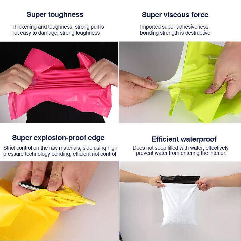 Poly Mailer Bags Mailing Satchel Plastic Courier Self Sealing Packing  Green - 20*35CM