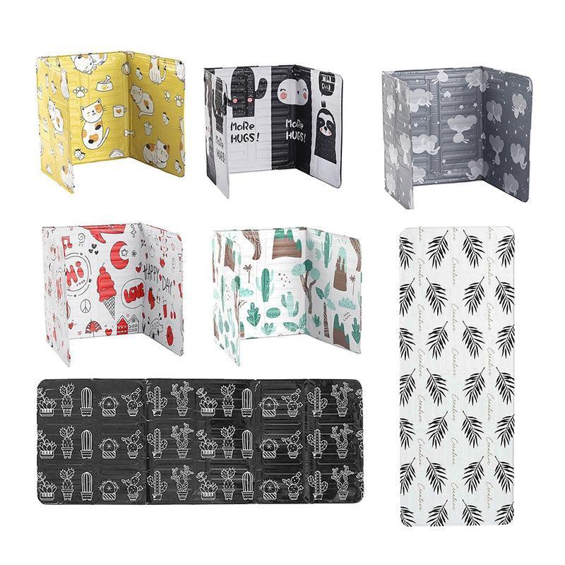 Kitchen Oil Splash Guard Wall Foil Protector Stove Cover Removable Baffle Screen - Grey Rabbit