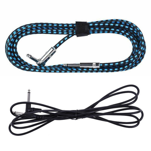 3M Guitar Amp Cable 6.35mm Mono Jack to Jack Lead for Electric Instruments - 3M Black Cable