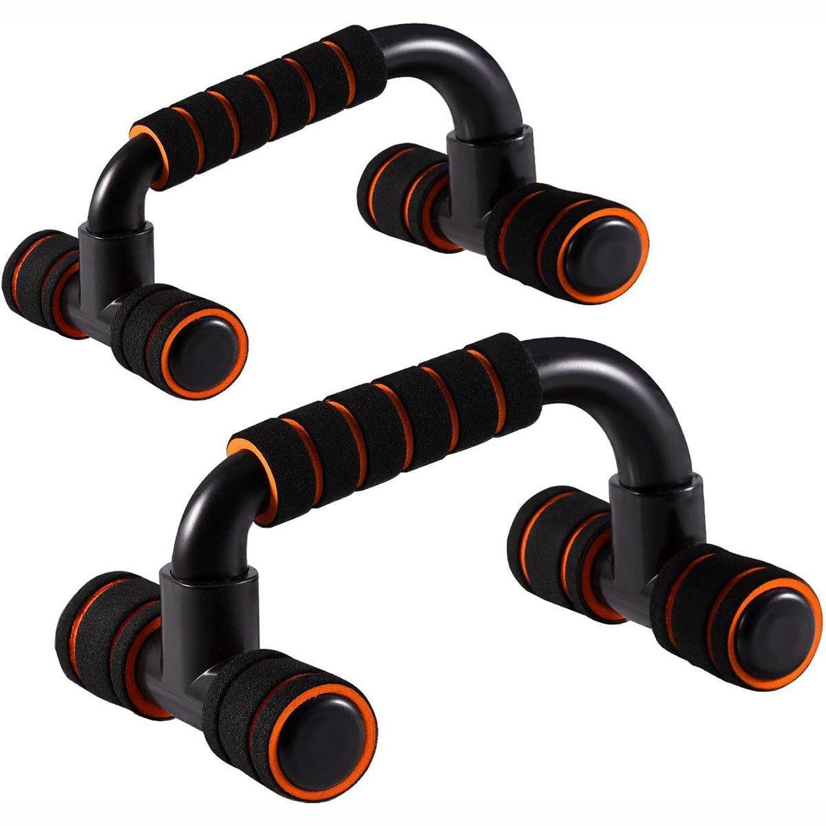 H Shaped Push Up Bars Home Fitness Equipment for Chest Arm Shoulder Training - Blue