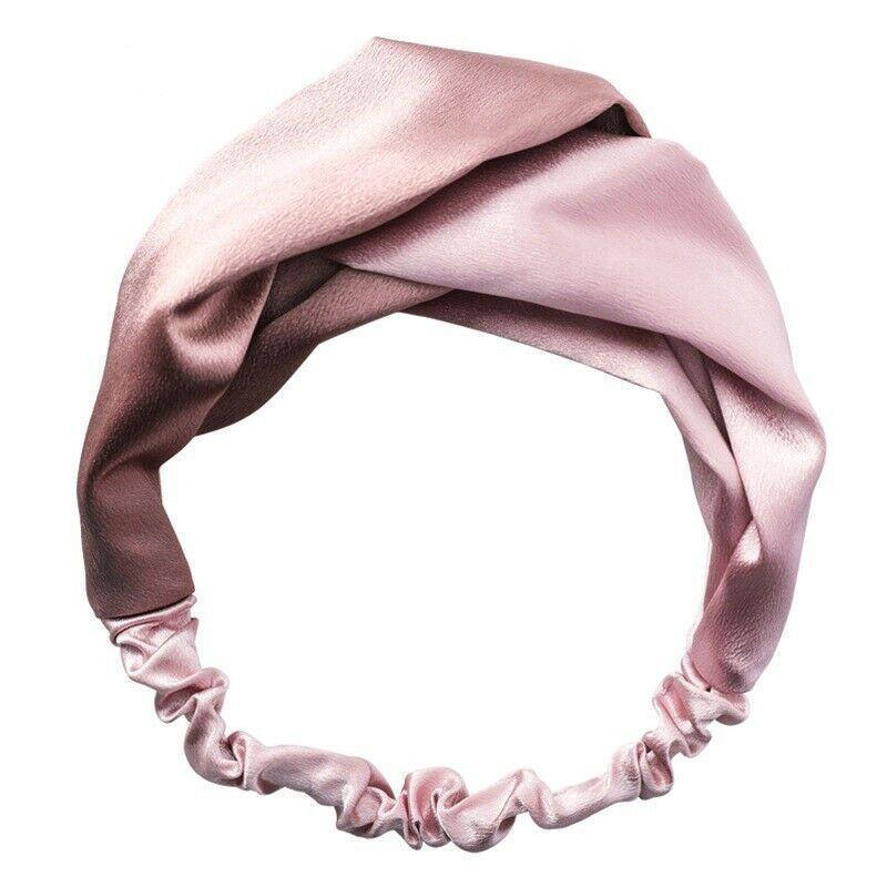 Women Chiffon Floral Print Headband Fashion Bohemian Elastic Cross Hair Bands - A-Green