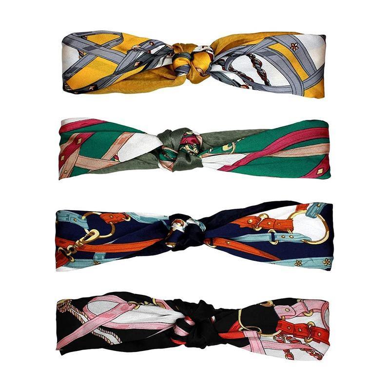 Women Lady Boho Bohemian Cross hair head headband band Scarf Wrap Bandana AU - Blue