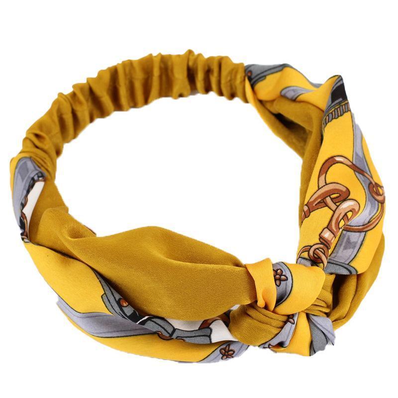 Women Lady Boho Bohemian Cross hair head headband band Scarf Wrap Bandana AU - Blue