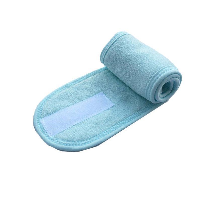 8-Colours Wrap Head Band Hairband Hair Band Adjustable Facial Make Up Face Wash Au - Yellow