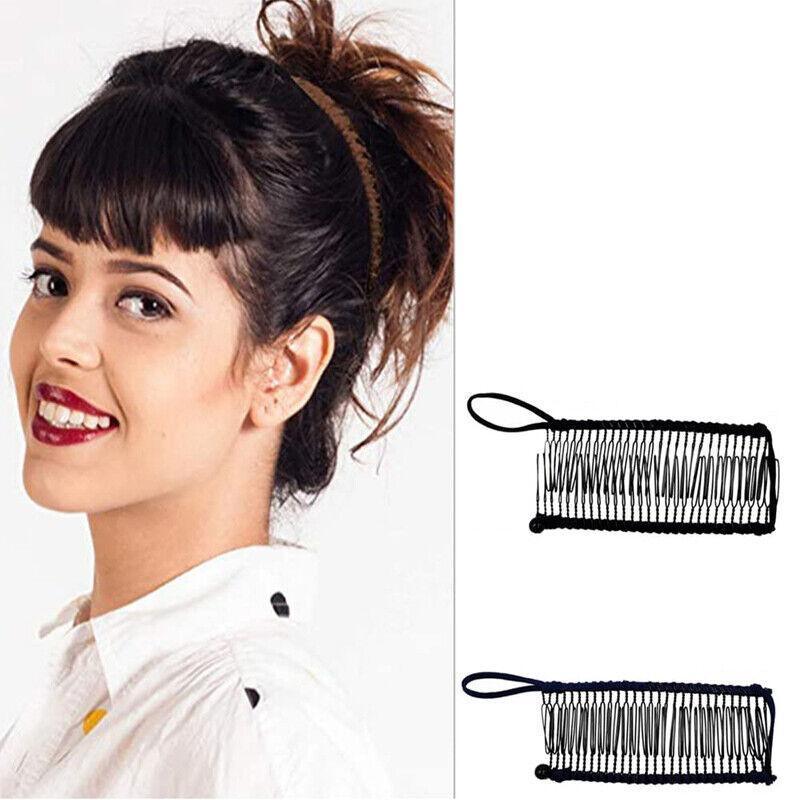 Vintage Banana Hair Clip Christmas Hair Claw Accessory Stretchable Banana Comb - 20 Teeth