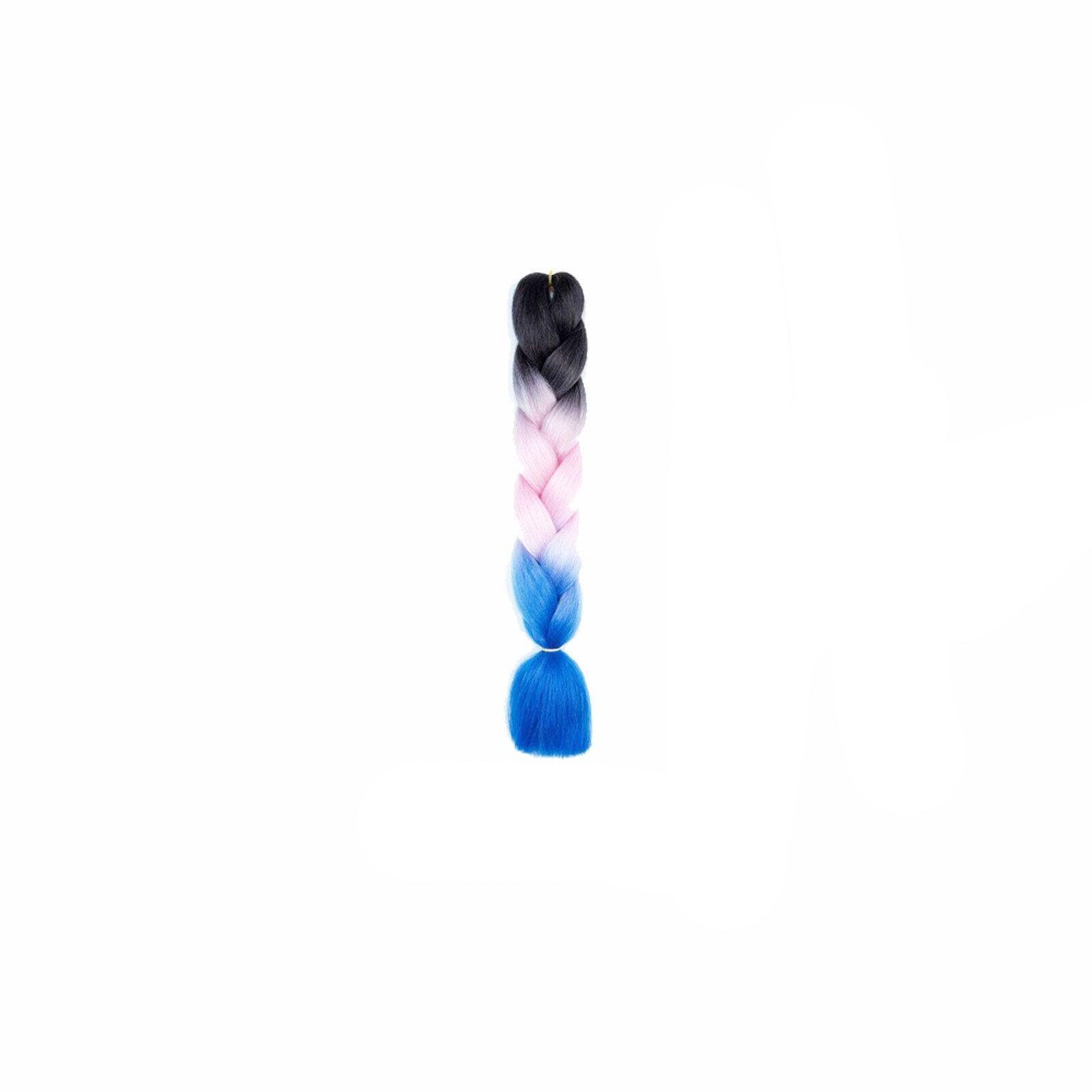 Coloured Jumbo Braiding Hair Extensions Braids Twist Hight Temperature Kanekalon - B22