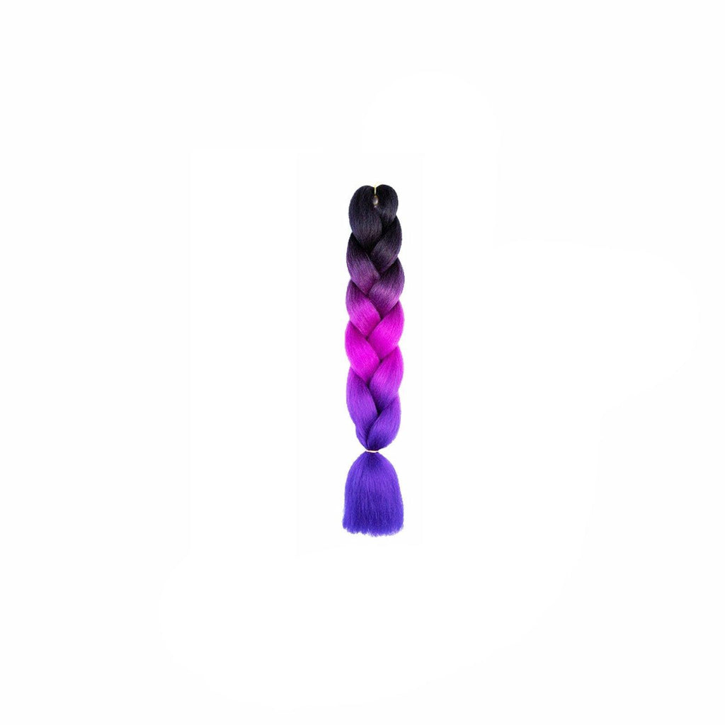 Coloured Jumbo Braiding Hair Extensions Braids Twist Hight Temperature Kanekalon - B22