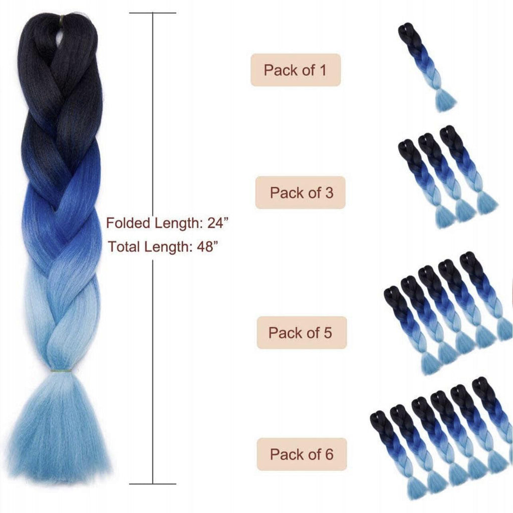 Coloured Jumbo Braiding Hair Extensions Braids Twist Hight Temperature Kanekalon - B30