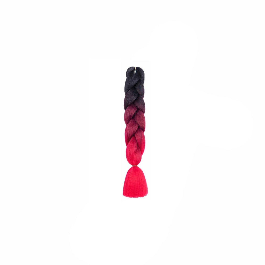 Coloured Jumbo Braiding Hair Extensions Braids Twist Hight Temperature Kanekalon - C9